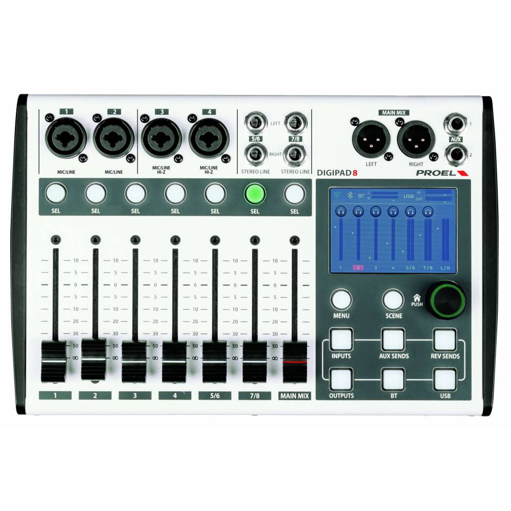 Proel DIGIPAD8 Digitaler 8-Kanal Mixer